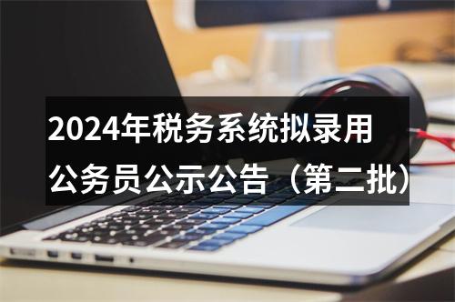 2024年税务系统拟录用公务员公示公告（第二批） 图片