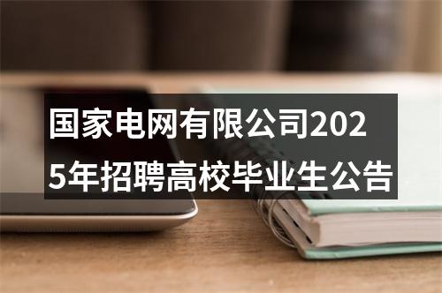 国家电网有限公司2025年招聘高校毕业生公告 图片